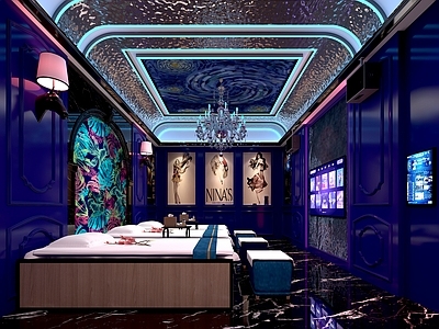 现代美容SPA店包间