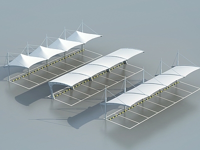 现代停车棚 户外