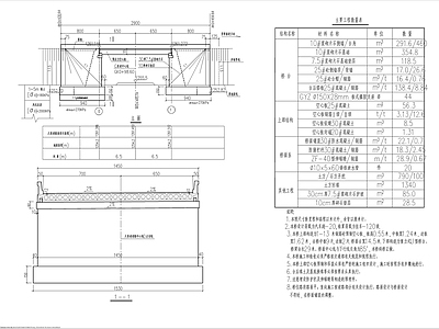 13m梁桥结构 施工图