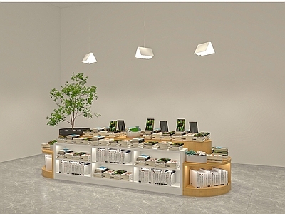 现代图书展台