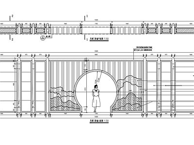 月洞门 施工图 通用节点