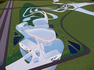 现代展览馆建筑