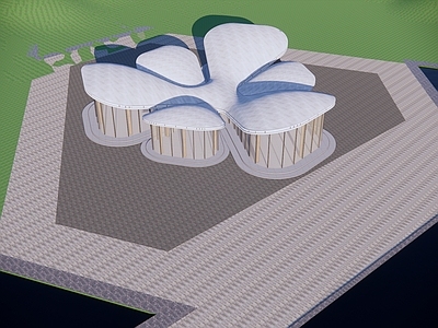 现代展览馆建筑