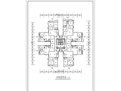 高层住宅楼建筑图 施工图