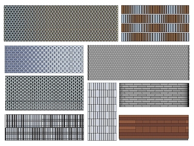 现代建筑外墙格栅 建筑构件