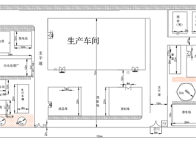 3万吨苹果醋饮料工艺流程工厂车间图 施工图 厂房