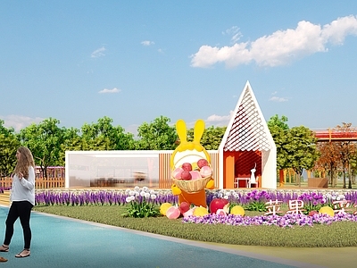 现代采摘景观小建筑