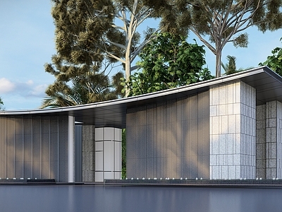 现代住宅小区入口 景观门楼入口大门 居住区大门