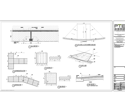 盲道砖及坡道做法 施工图