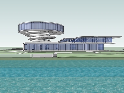 现代展览馆建筑
