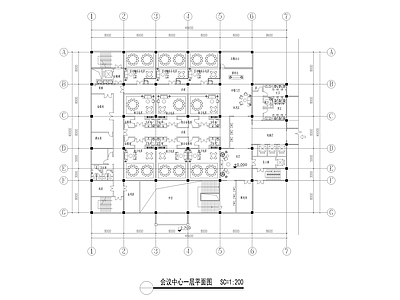 温泉度假酒店内装修图 施工图