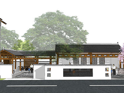 新中式驿站建筑