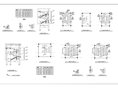 建筑结构楼梯大样图 施工图