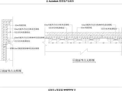 欧式售楼墙身装修大样图 施工图