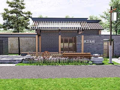 现代乡村驿站 单车驿站 乡村廊架 休憩驿站 乡村公园 驿站厕所 乡村厕所