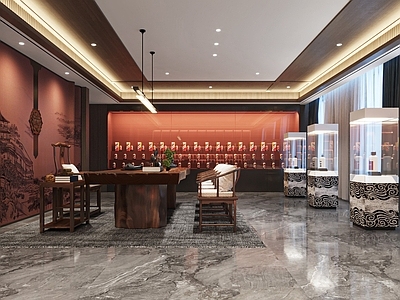 现代烟酒专卖店 茅台展示