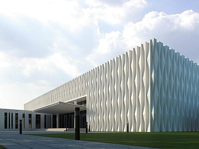 现代展览馆建筑