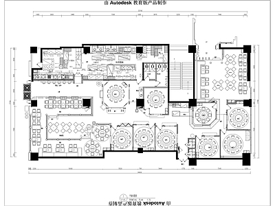 西安老碗中式餐厅 施工图