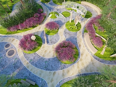 现代植物科普园 植物乐园 植物科普导视牌 植物科普小品 原木主题乐园