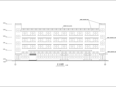 杭州某公司宿舍楼建筑 施工图