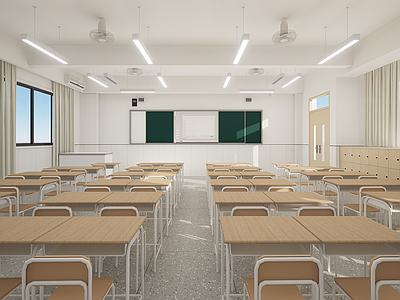 现代学校教室