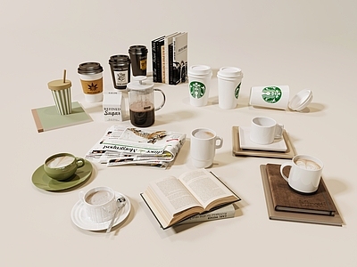 咖啡 咖啡杯 杯子杯具 星巴克 书本