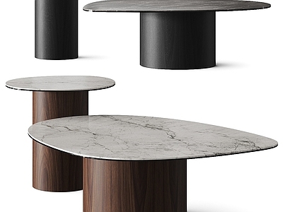 Calligaris现代茶几 子母形 实木 大理石茶几 异形茶几 异形茶几