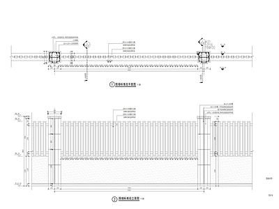 小区围墙 施工图