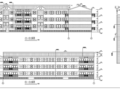 武汉某L型公寓建筑 施工图