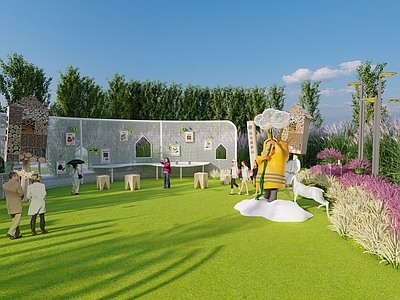 现代植物科普园 植物乐园 植物科普导视牌 植物科普小品