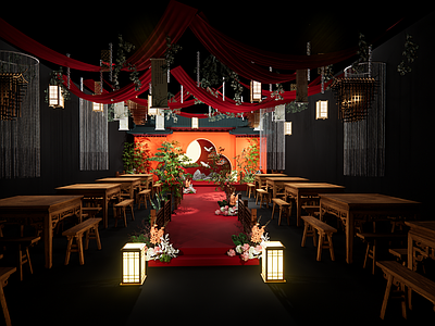中式婚礼酒店宴会厅