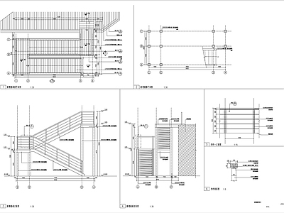建筑外楼梯详图 工图