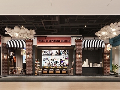 现代商店门头