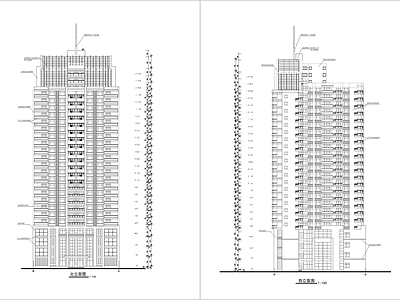 住宅区建筑 施工图