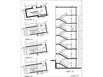 楼梯节点详图 施工图