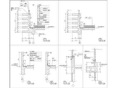 普陀居建筑节点详图 施工图 建筑通用节点