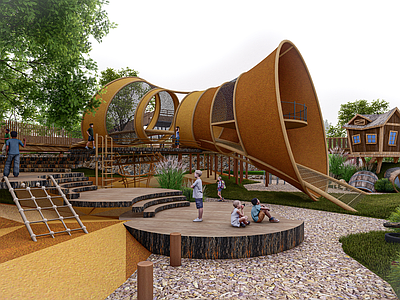 现代儿童游乐区