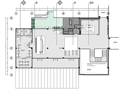 度假酒店接待大堂 施工图 公区