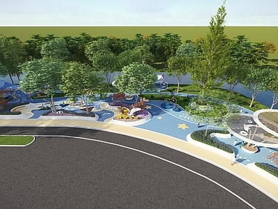 现代儿童游乐区