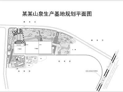 生产基地景观规划平面图 规划平面图