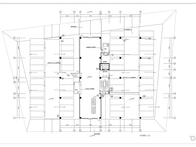 六层超现代办公楼建筑 施工图
