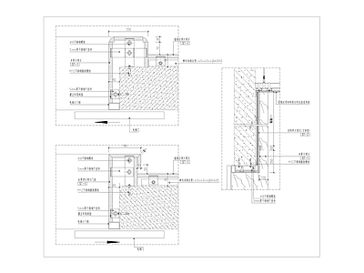 电梯门套大样 施工图 通用节点