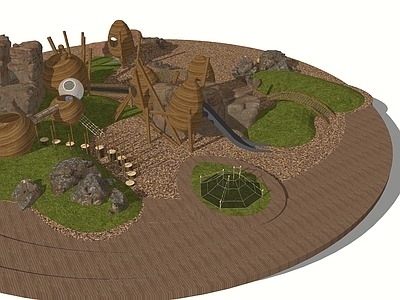 现代主题儿童游乐区