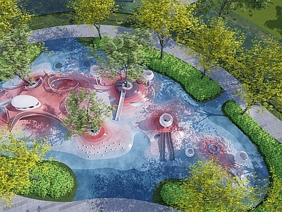 现代儿童游乐区