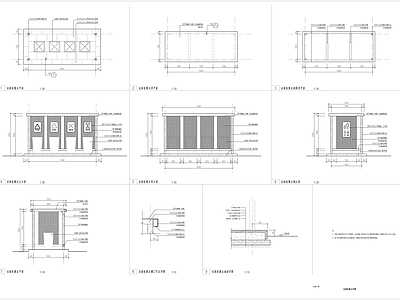 小区垃圾收集点 施工图 建筑通用节点