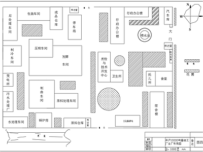 10000吨酱油食品加工厂生产车间工艺流程图 施工图 节点详图