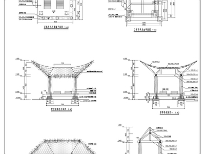 5套茅草亭 施工图