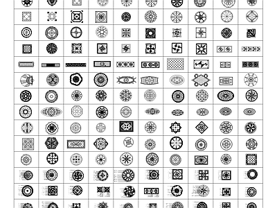450款地面拼花图案CAD图库