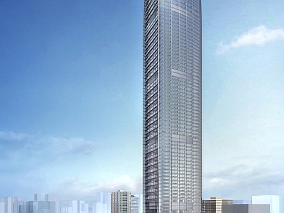 深圳京基100办公大厦效果图 施工图