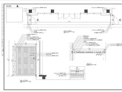 人行铁艺小门详图 施工图 通用节点